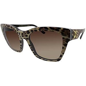 Dolce&Gabbana 0DG4384 53 316313 zonnebril voor volwassenen, uniseks, meerkleurig, één maat