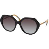 Burberry Stijlvolle zonnebril voor vrouwen - Model Be4375 38538G , Black , Dames , Maat: 55 MM