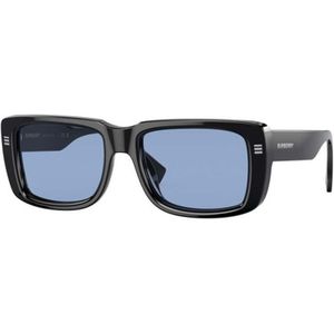 Burberry Be4376U Jarvis Sunglasses , Black , Heren , Maat: 55 MM