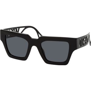 Versace 0VE 4431 538087 50 - vierkant zonnebrillen, unisex, zwart