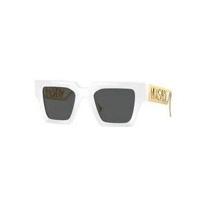 Versace Stijlvolle zonnebril in zwart , White , Dames , Maat: 50 MM