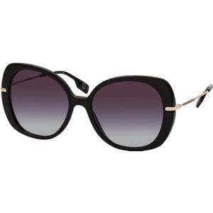 Burberry BE4374 30018G zwart grijs gradiënt zonnebril | Sunglasses