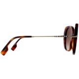 Burberry Stijlvolle zonnebril voor dames met montuur , Brown , Dames , Maat: 55 MM