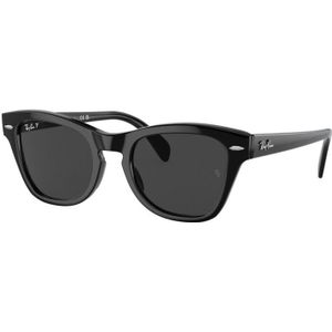 Ray-Ban Rb0707S 901/48 53 - vierkant zonnebrillen, unisex, zwart, polariserend