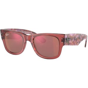 Ray-Ban, Stijlvolle Roze Zonnebril RB 0840S Roze, unisex, Maat:51 MM