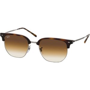 Ray-Ban New Clubmaster Rb4416 710/51 - vierkant zonnebrillen, unisex, bruin