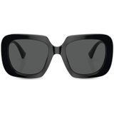 Versace Vierkante zonnebril Ve4434 Gb1/87 , Black , unisex , Maat: 54 MM