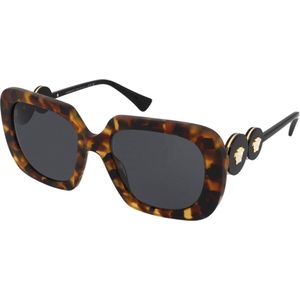 Versace VE4434 511987 licht havana donkergrijs zonnebril