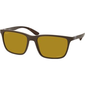 Ray-Ban - RB4385 - Zonnebrillen - Bruin - Gepolariseerd