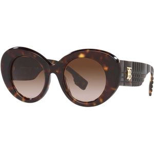 Burberry Stijlvolle zonnebril voor vrouwen - Be4370U , Brown , Dames , Maat: 49 MM