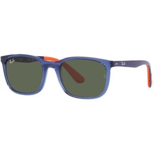 Ray-Ban Junior Rj9076S 712471 49 - rechthoek zonnebrillen, kinderen, blauw