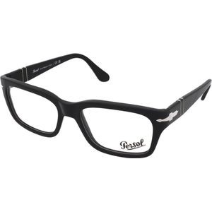 Persol - PO3301V - Zwarte Bril - Acetaat - Vierkant Frame