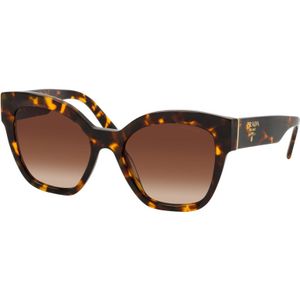 Prada Butterfly Style Zonnebril in Trendy Kleur , Brown , Dames , Maat: 54 MM