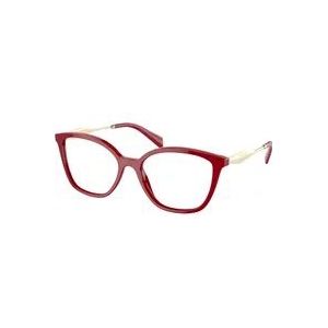 Prada Rode Eyewear Frames PR 02Zv Zonnebril , Red , unisex , Maat: 54 MM