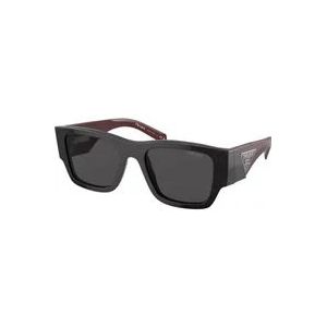 Prada Zwarte stijlvolle zonnebril , Black , unisex , Maat: 54 MM