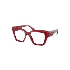 Prada Glasses , Red , unisex , Maat: 51 MM