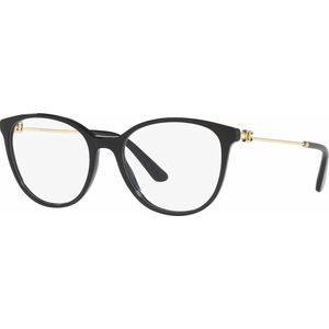 Dolce & Gabbana - Ronde Bril - Zwart - Acetaat