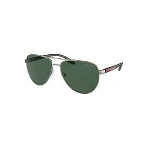 Prada Sport Ops52Ys Zonnebril , Gray , Heren , Maat: 61 MM