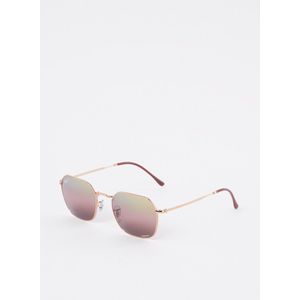 Ray-Ban, Vierkante zonnebril met getinte glazen Roze, Dames, Maat:ONE Size