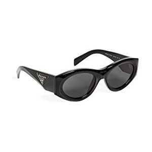 Stijlvolle Prada zonnebril , Black , unisex , Maat: 53 MM