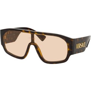 Versace, Accessoires, unisex, Bruin, ONE Size, Stijlvolle kussen vormige zonnebril