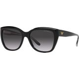 Emporio Armani EA 4198 Damen-Sonnenbrille Vollrand Butterfly Acetat-Gestell, Schwarz