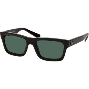 Ray-Ban, Warren Bio Bedekt met Organisch - Ray-Ban Warren Zonnebril Zwart, unisex, Maat:ONE Size