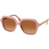Burberry Verhoog je stijl met Be4389 zonnebril , Pink , Dames , Maat: 55 MM