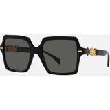Versace 0VE 4441 Gb1/87 55 - vierkant zonnebrillen, vrouwen, zwart