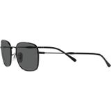 Ray-Ban RB 3706 Unisex-Sonnenbrille Vollrand Eckig Metall-Gestell, schwarz
