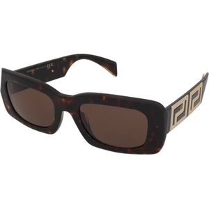 Versace Rechthoekige zonnebril Ve4444U 108/73 , Brown , unisex , Maat: 54 MM
