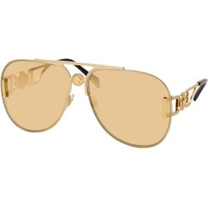 Versace Stijlvolle zonnebril met lenzen , Yellow , unisex , Maat: 63 MM