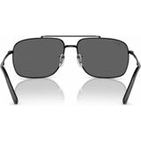 Ray-Ban RB3796 Unisex-Sonnenbrille Vollrand Eckig Metall-Gestell, schwarz