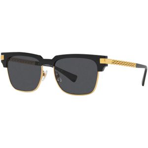 Versace 0VE 4447 Gb1/87 55 - rechthoek zonnebrillen, unisex, zwart