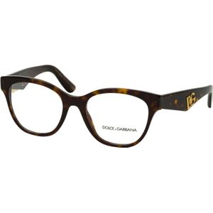 Dolce & Gabbana Vrouw DG3371 502 Optische monturen Acetaat Havana  Pantos