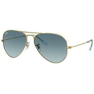 Ray-Ban, Rb 3025 Zonnebril Aviator Gradiënt Gepolariseerd Blauw, Dames, Maat:55 MM