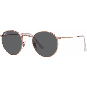 Ray-Ban, Accessoires, unisex, Geel, 50 MM, Ronde Metalen Zonnebril Retro Stijl