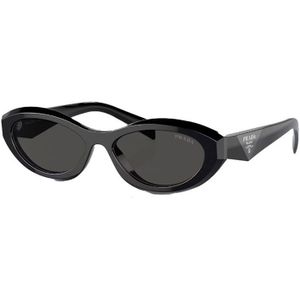 Prada PR26ZS 16K08Z zwarte donkergrijze zonnebril