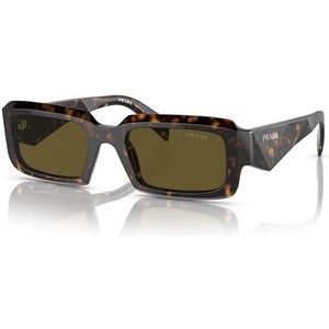 Prada Schildpad/bruin groene zonnebril , Brown , Heren , Maat: 54 MM
