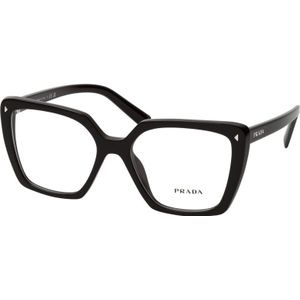 Prada Glasses , Black , Dames , Maat: 53 MM