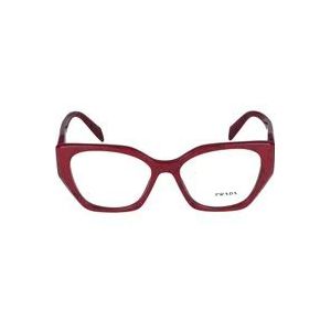 Prada 0PR 18Wv 15D101 - brillen, rechthoek, vrouwen, rood
