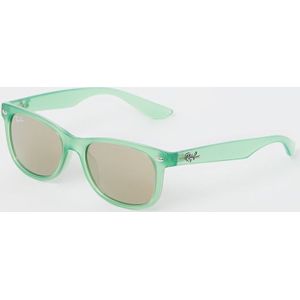 Ray-Ban Junior New Wayfarer Summer Capsule Rj9052S 71465A 47 - vierkant zonnebrillen, kinderen, groen, spiegelend