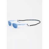 Ray-Ban Junior New Wayfarer RJ9052S - Rechthoekig Beige Blauw Spiegel glazen