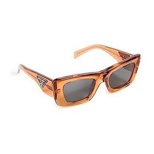 Prada Stijlvolle zonnebril met 0PR 13Zs , Orange , Dames , Maat: 50 MM