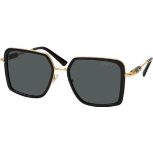 Versace, Ve 2261 100287 Zonnebrillen Zwart, Dames, Maat:56 MM