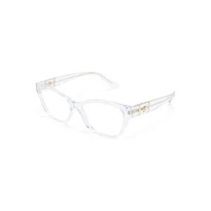 Versace Witte Optische Bril Klassieke Stijl , White , Dames , Maat: 52 MM