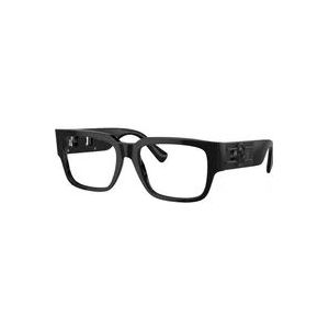 Versace Man VE3350 5360 Optische monturen Acetaat Zwart Transparant Hurken Normaal
