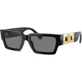 Versace Zwarte zonnebril met accessoires , Black , unisex , Maat: 54 MM