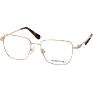 Swarovski Vrouw SK1003 4013 Optische monturen Metaal Goud Transparant Hurken Normaal
