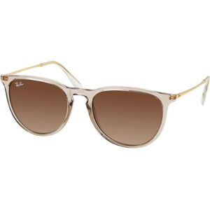 Ray-Ban, Accessoires, Dames, Bruin, 54 MM, Erika Zonnebril Bruin Transparante Lens